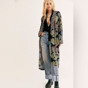 Free People Multicolor Long Jacket